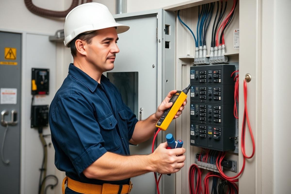 Intervention électricité réalisée par nos artisans